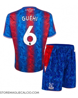 Crystal Palace Marc Guehi #6 Maglia Gara Casa Repliche 2024-25 Bambino Maniche Corte